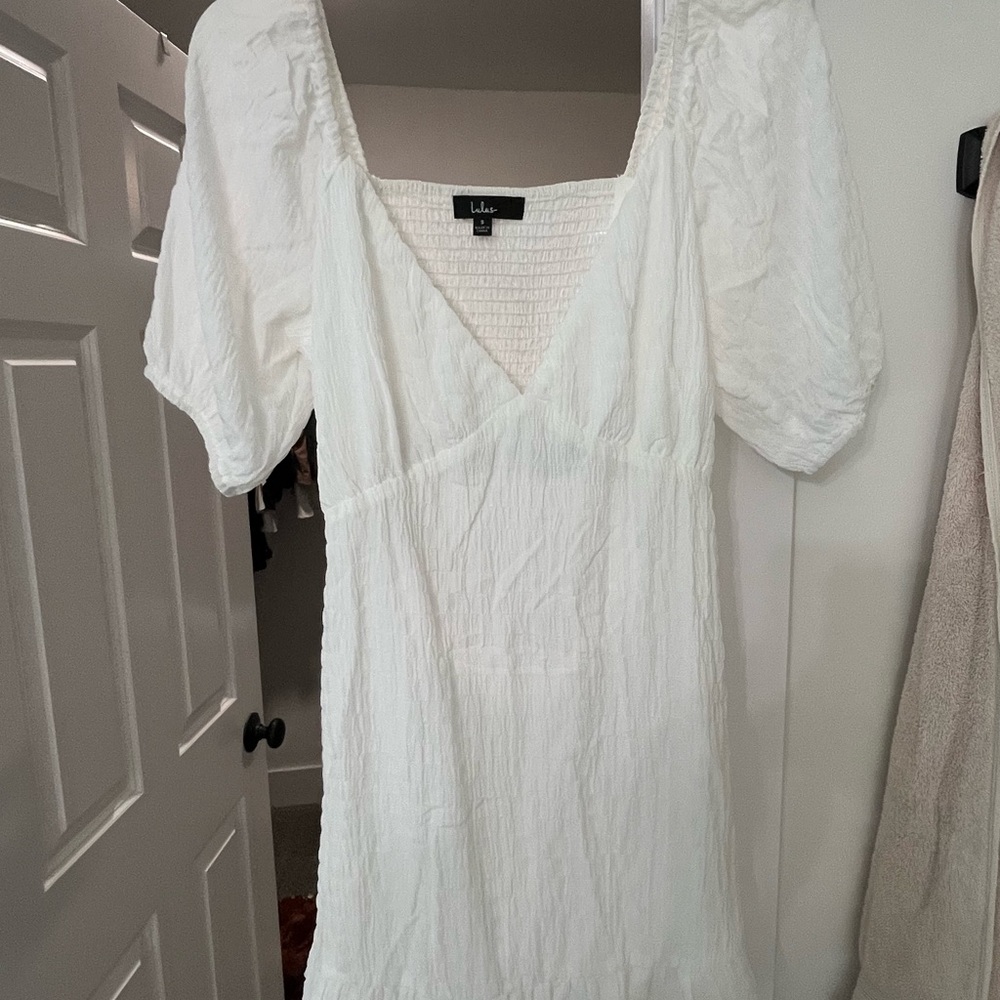 Lulus white mini dress